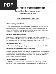 ENG501 Midterm Subjective Paper