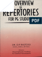 D.P. Rastogi - An Overview of Repertories