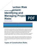 Construction Risk Management