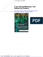 Test Bank For Dental Materials 11th Edition by Powers