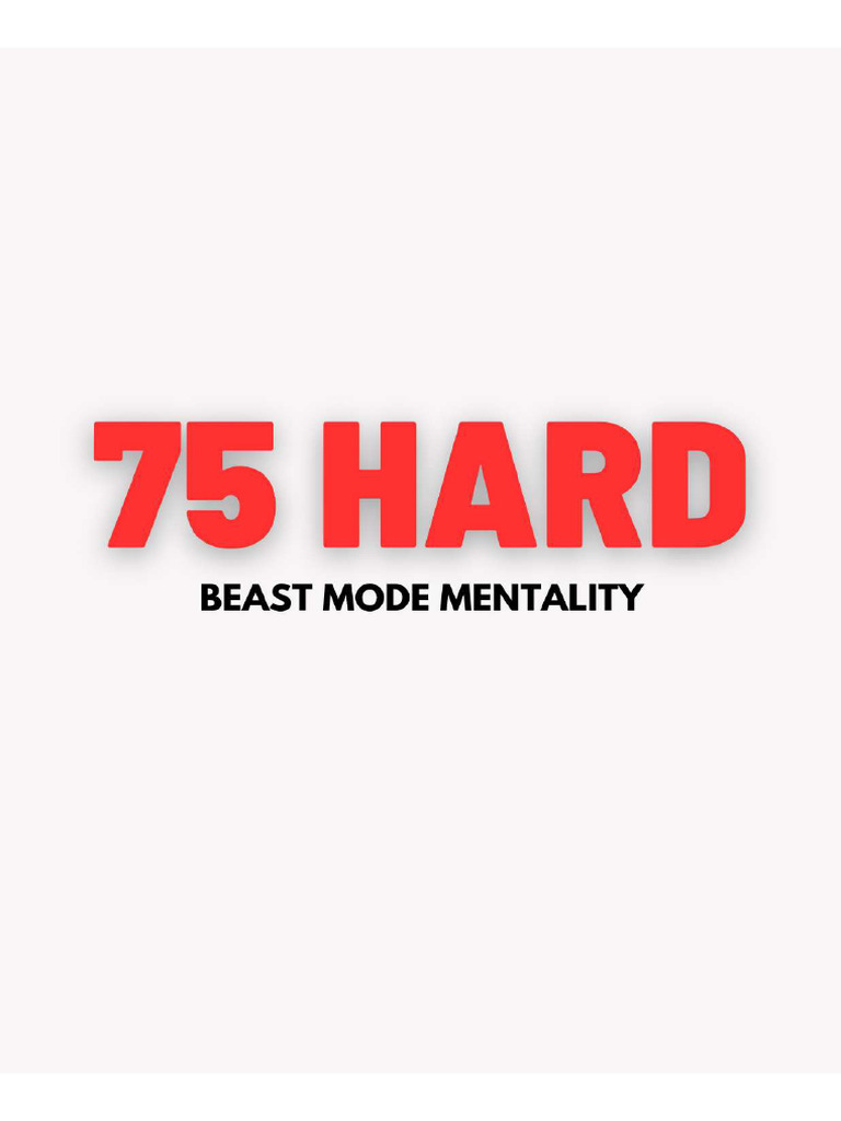 75 Hard Challenge PDF