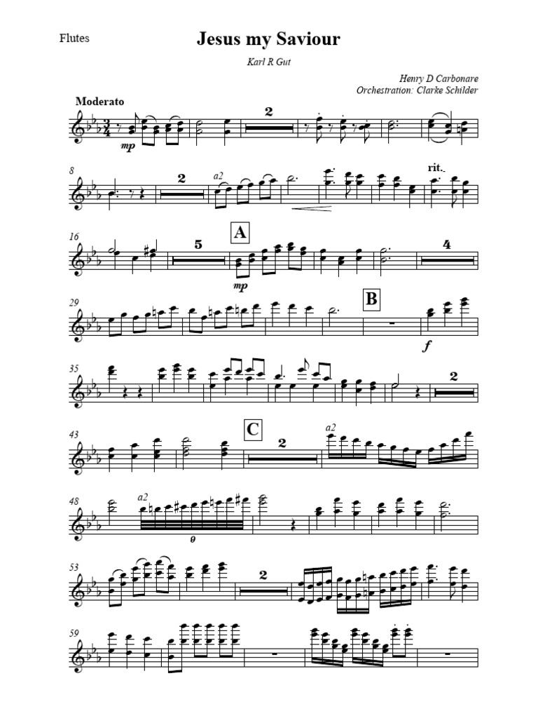 Jesus My Saviour - Orchestra Parts - 034603 | PDF