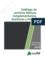 Catálogo Serv Básicos Complementarios y Auxiliares