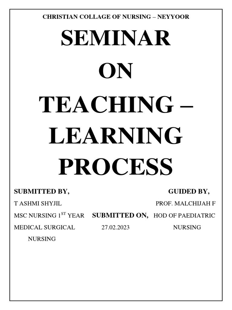 Learning Process | PDF | Learning | Theory