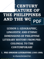 LESSON 1 21st Century Literature in The Philippines and The World