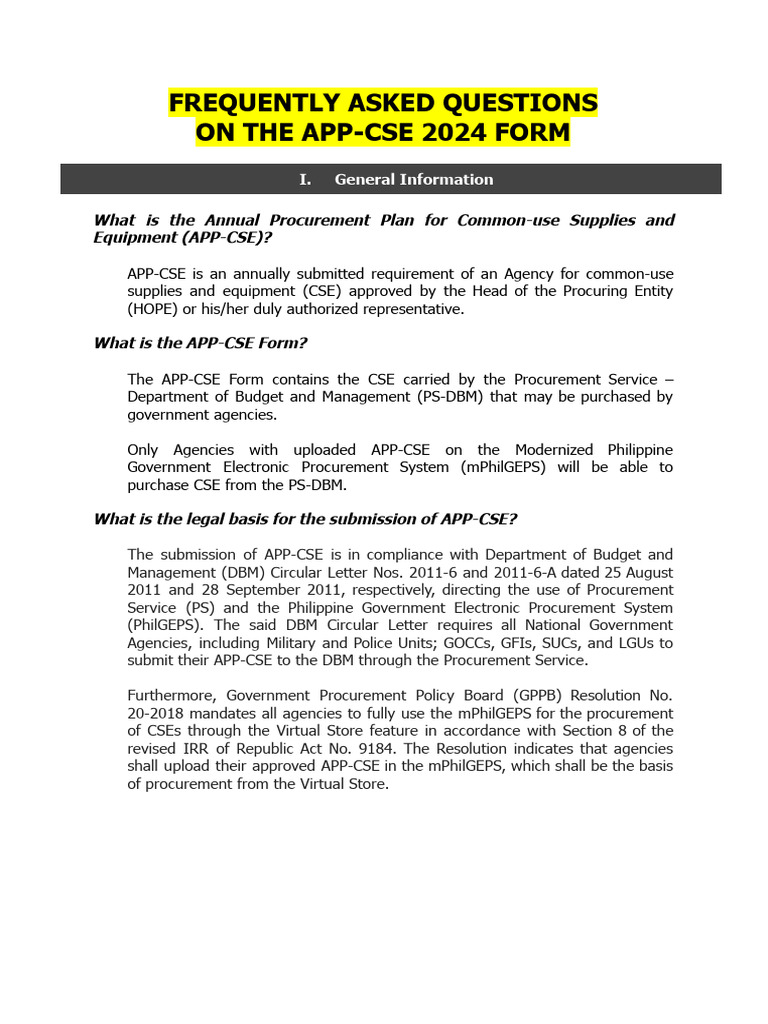 FAQs On APPCSE 2025 Form PDF Printer Computing