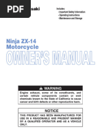 ZX14R Owner's Manuals 1 | PDF | Motorcycle | Motor Oil