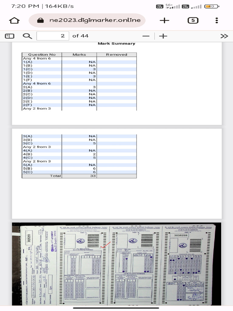 Electric Answer Sheet | PDF