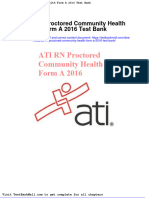Ati RN Proctored Community Health Form A 2016 Test Bank