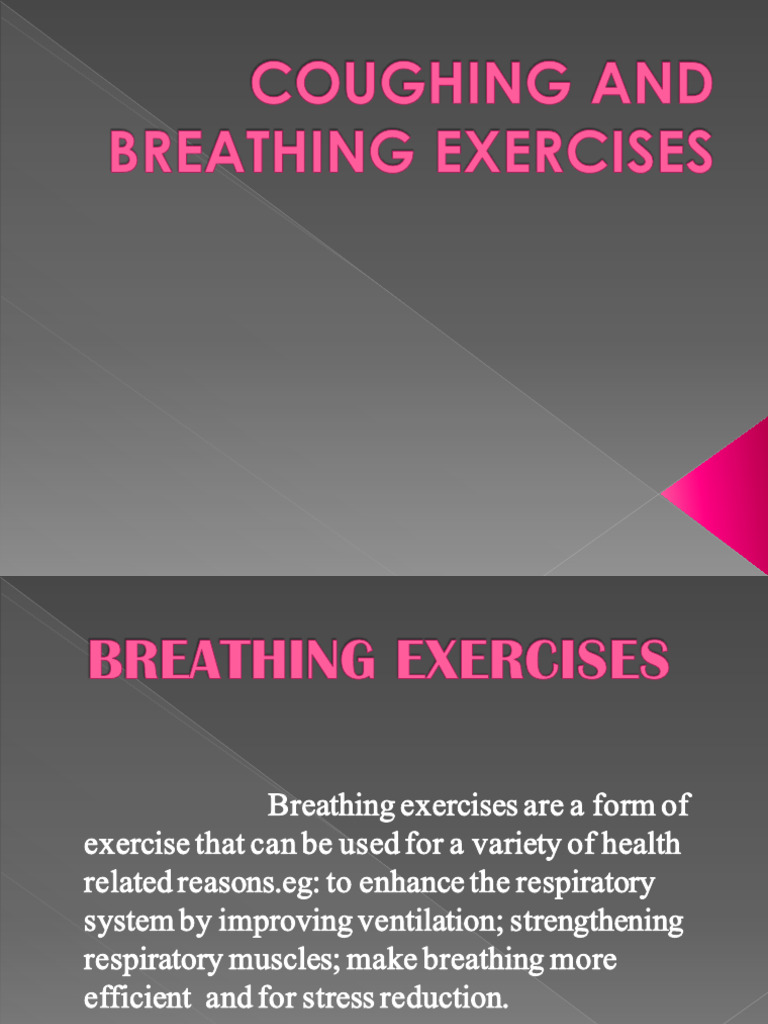 Breathing and Coughing Exercises PDF Breathing Cough