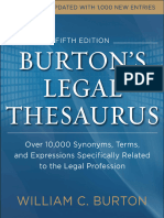 Burtons Legal Thesaurus 5th