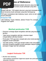 Panduan Lengkap Penyusunan TOR | PDF | Karier & Perkembangan | Bisnis
