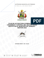 Plan de Accion para Eliminación de Criaderos Del Aedes Aegypti en El Municipio de Trinidad