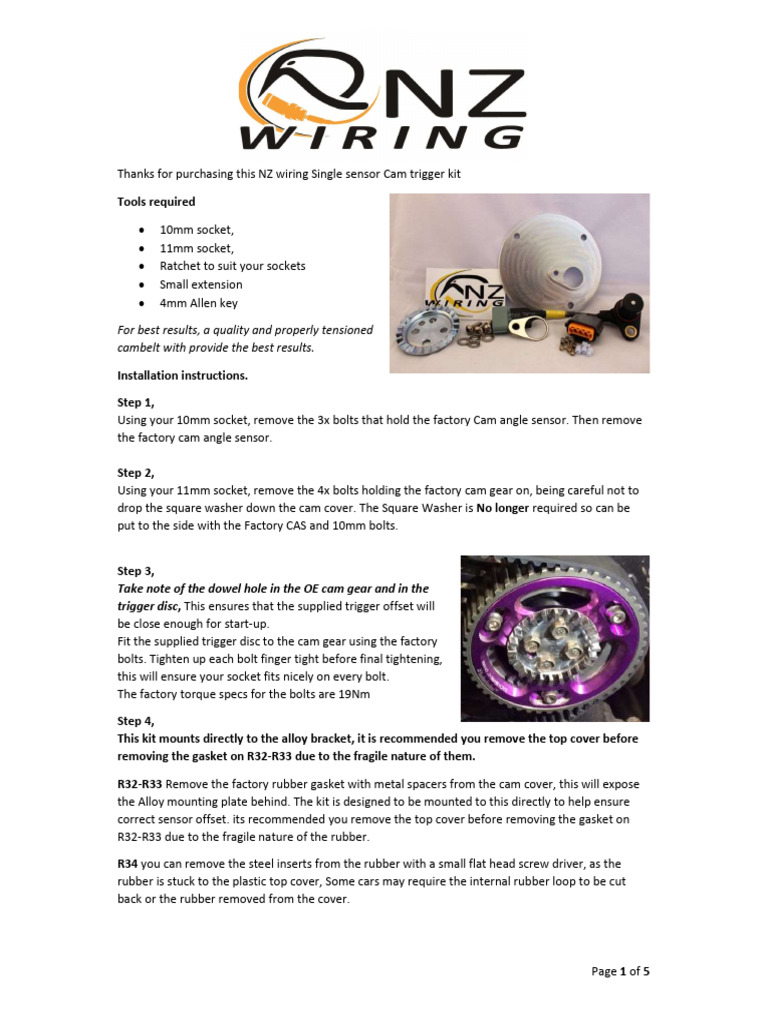 Trigger Kit Haltech v1.1 PDF Manufactured Goods Equipment