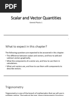 Scalar and Vector Quantities