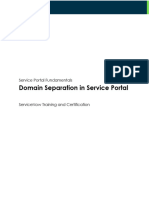 Service Portal Fundamentals - Domain Separation