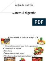 Funcția de Nutriție - Sistemul Digestiv
