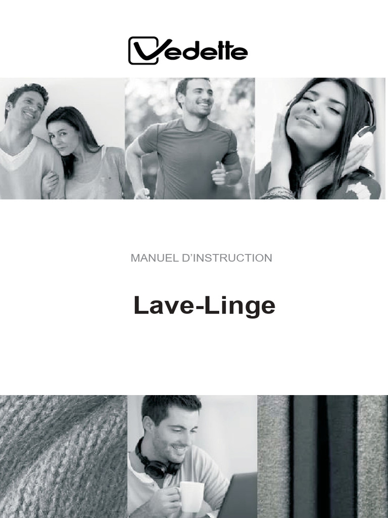Manuel d'utilisation Lave-Linge Vedette | PDF | Machine à laver ...