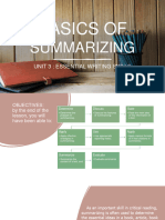 Lesson 5 Basics of Summarizing