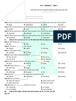 Ôn tập học kì I - Review 2 - Test 1