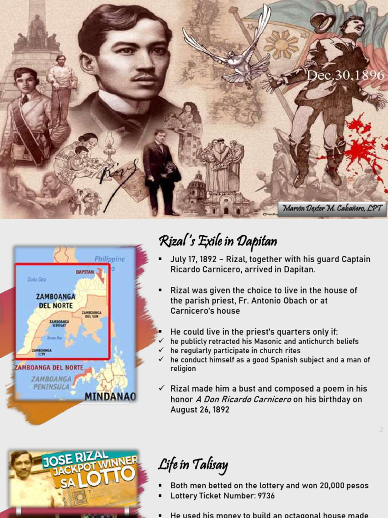 Rizal's Exile and Life in Dapitan | PDF | Philippines