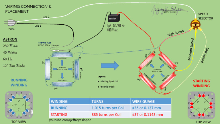 Astron 40 W-Wiring Diagram W Signature | PDF | Equipment | Components