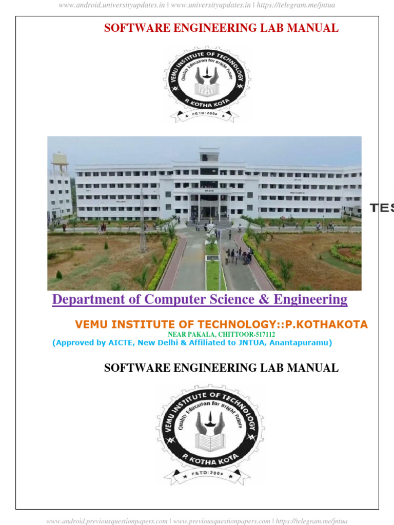JNTUA Software Engineering Lab Manual R20 | Download Free PDF | Use ...