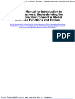 Solution Manual For Introduction To Global Business Understanding The International Environment Global Business Functions 2nd Edition