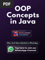 OOPS Concepts in Java