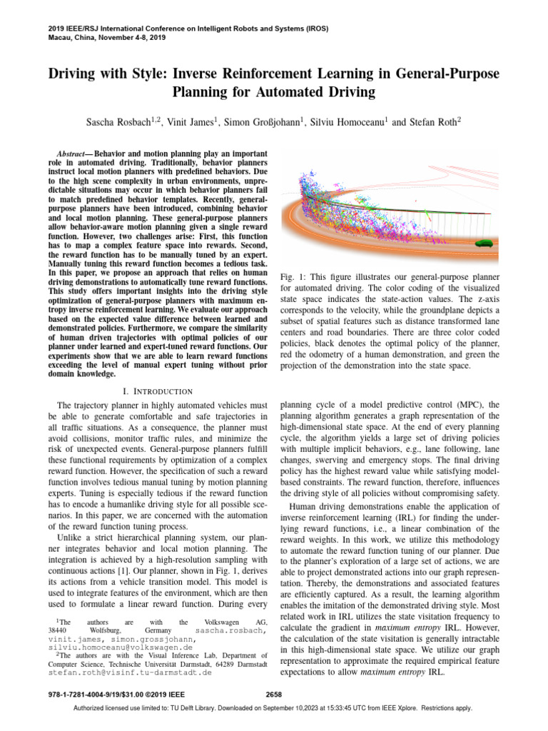 Driving With Style Inverse Reinforcement Learning in General-Purpose ...