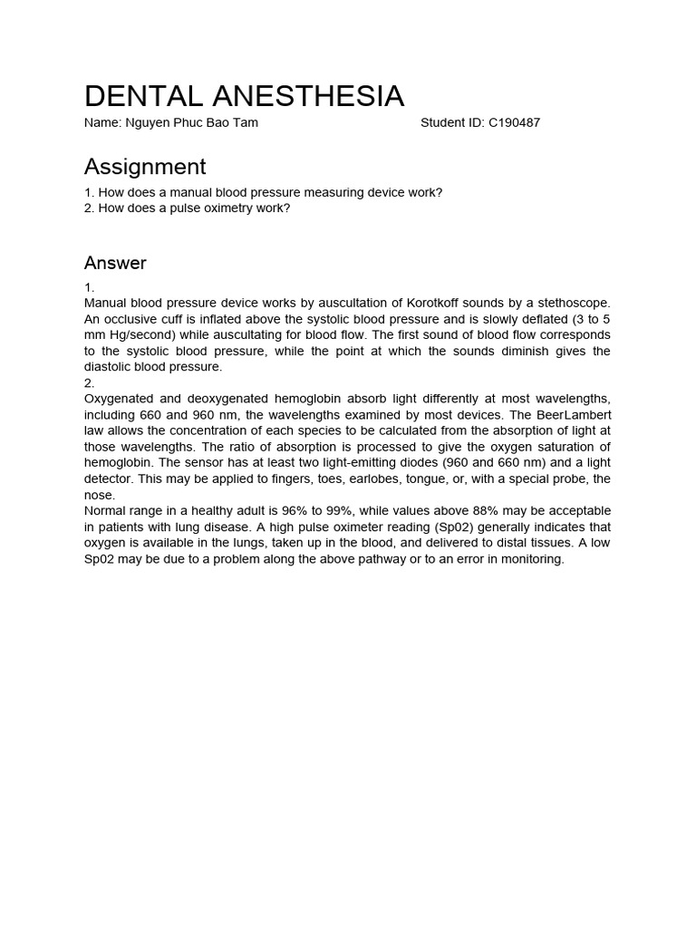 Dental Anesthesia PDF