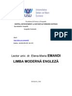 12 Limba Engleză Anul I 2016