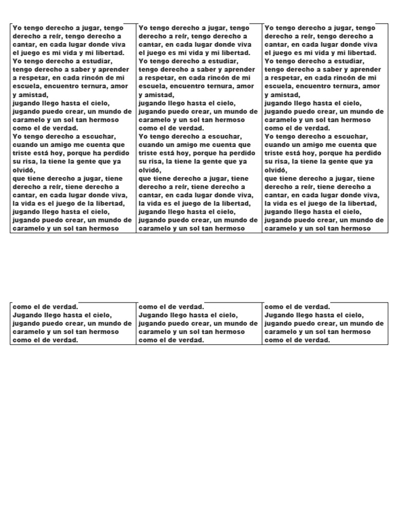 Derechos del Niño: Jugar y Aprender | PDF