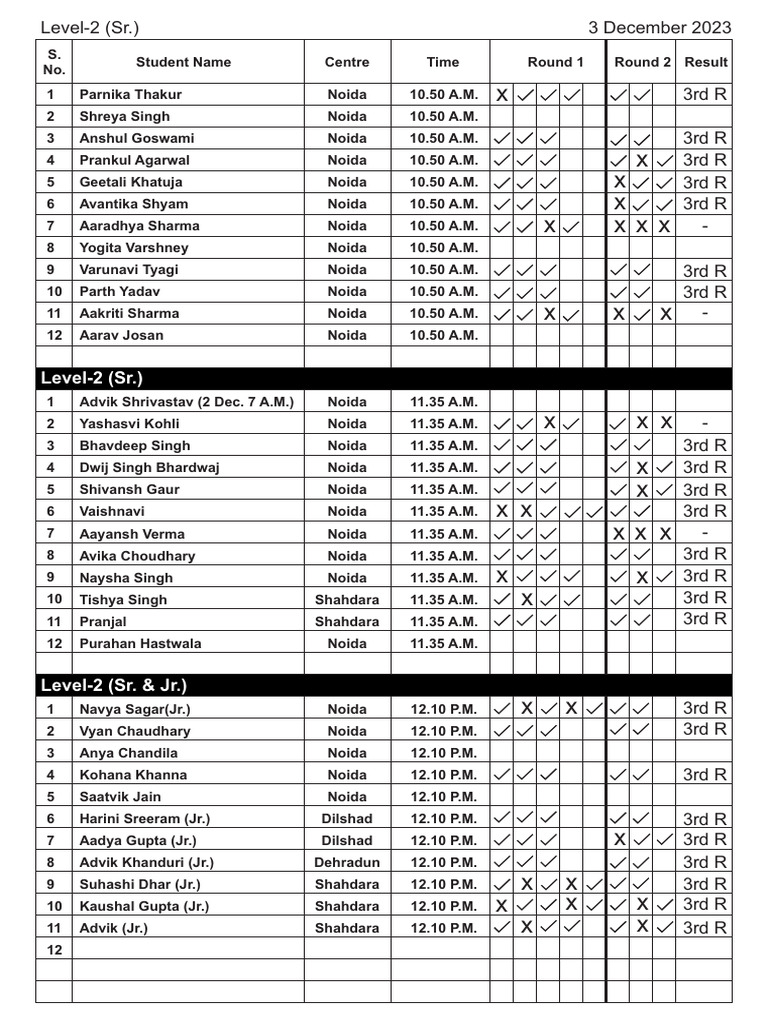 Result 2 3 4 Dec Pdf