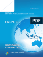 Buletin Statistik Perdagangan Luar Negeri Ekspor Menurut Kelompok Komoditi Dan Negara, Februari 2021