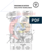 Fixture Liga Facultativa