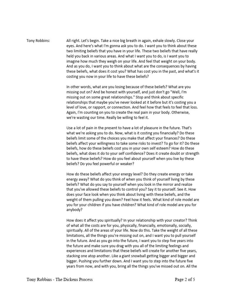 Understanding the Dickens Process | PDF | Pain | Psychological Concepts