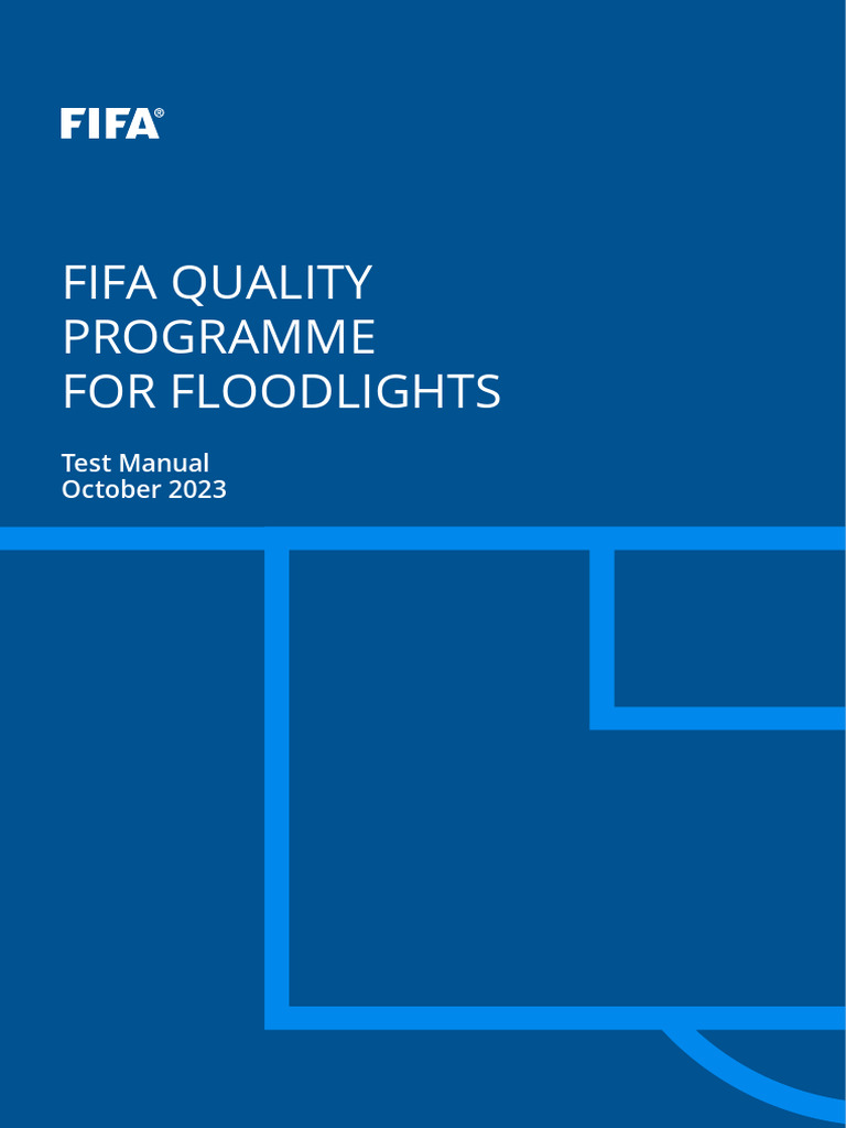 FIFA Floodlight Quality Test Manual | PDF | Certification