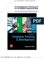 Test Bank For Employee Training and Development 7th Edition Raymond Noe