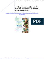 Test Bank For Empowerment Series An Introduction To The Profession of Social Work 5th Edition