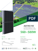 (ASTRONERGY) Datasheet - ASTRO N5 - 560 - 580 N-TYPE - MONOFACIAL