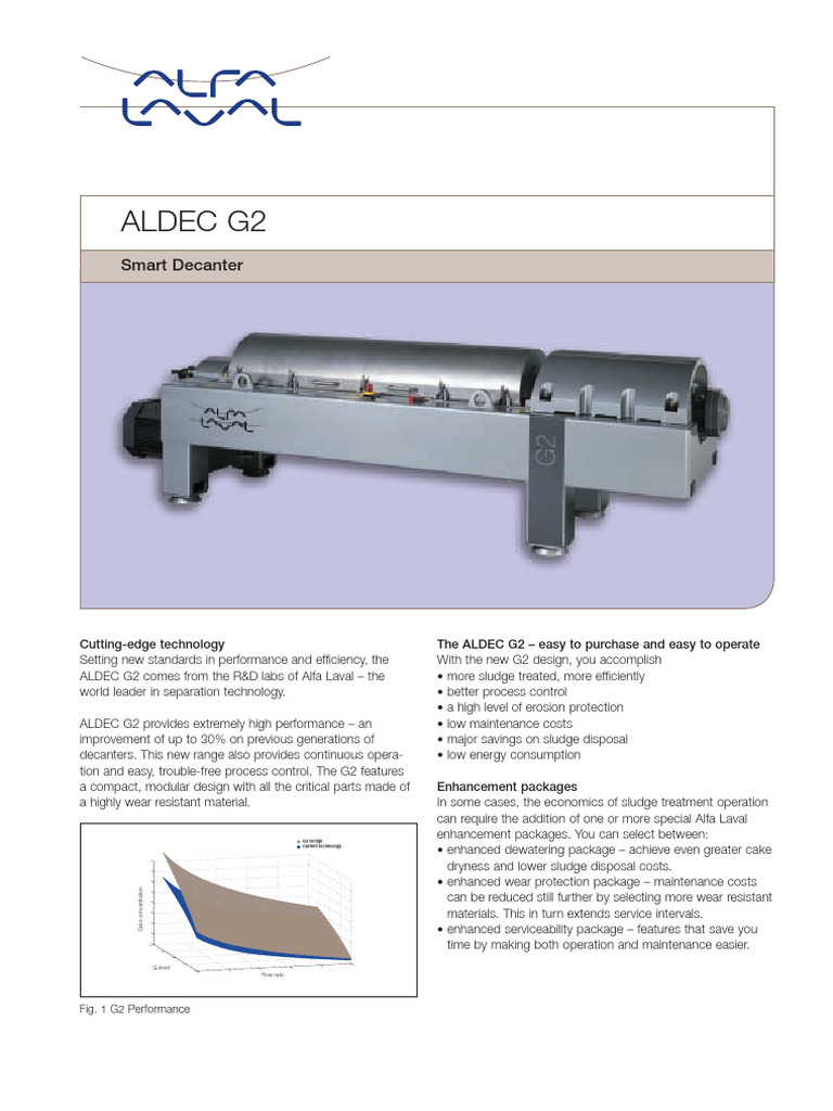 Alfa Laval Decanter | PDF | Secondary Sector Of The Economy | Physical ...