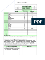 Receta Estandar Pcook