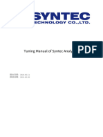 Tuning Manual of Syntec Analytics