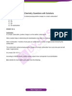 Carbocation Stability Chemistry Questions