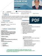 Curriculum Vitae NELO PEREZ FERNANDEZ AYUDANTE DE COCINA