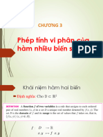 VTTB8 - Phép Tính Vi Phân Của Hàm Nhiều Biến Số