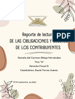 Reporte de Lectura - Derechos - Obligaciones