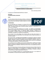 Ordenanza Municipal para Implementación Saberes Productivos