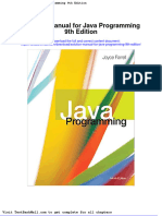 Solution Manual For Java Programming 9th Edition